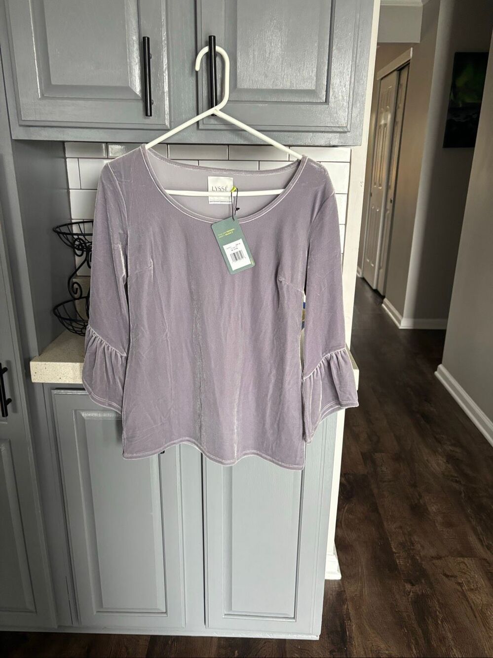 Lysse velvet shirt, NWT